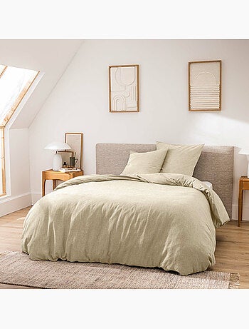 Housse de Couette Melina Anthracite – Coton 60 Fils Fils Teints Lavés Uni