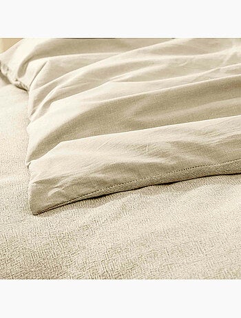 Housse de Couette Melina Anthracite – Coton 60 Fils Fils Teints Lavés Uni