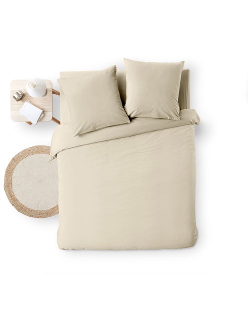 Housse de Couette Melina Anthracite – Coton 60 Fils Fils Teints Lavés Uni - Kiabi Housse de Couette Melina Anthracite – Coton 60 Fils Fils Teints Lavés Uni - Kiabi