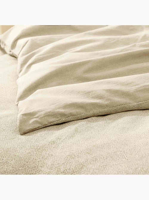 Housse de Couette Melina Anthracite – Coton 60 Fils Fils Teints Lavés Uni - Kiabi Housse de Couette Melina Anthracite – Coton 60 Fils Fils Teints Lavés Uni - Kiabi