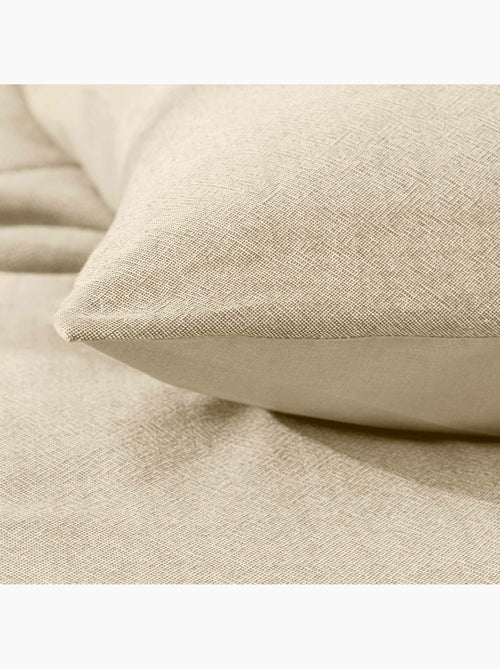 Housse de Couette Melina Anthracite – Coton 60 Fils Fils Teints Lavés Uni - Kiabi Housse de Couette Melina Anthracite – Coton 60 Fils Fils Teints Lavés Uni - Kiabi