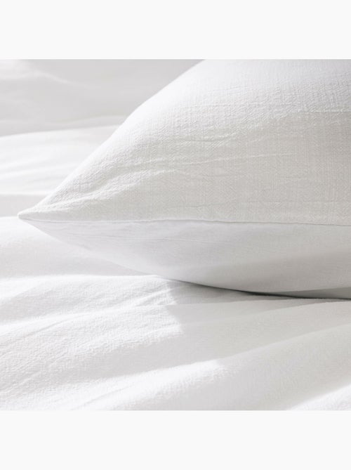 Housse de Couette Melina Anthracite – Coton 60 Fils Fils Teints Lavés Uni - Kiabi Housse de Couette Melina Anthracite – Coton 60 Fils Fils Teints Lavés Uni - Kiabi