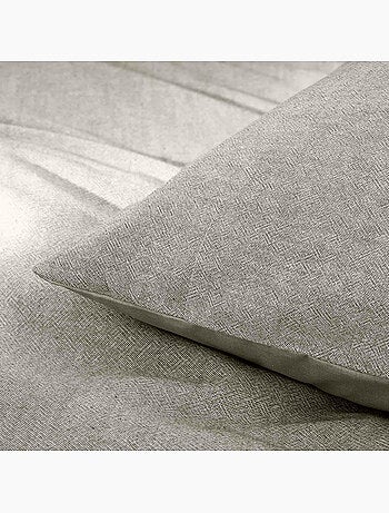 Housse de Couette Melina Anthracite – Coton 60 Fils Fils Teints Lavés Uni