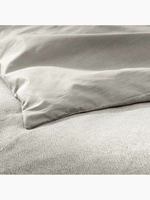 Housse de Couette Melina Anthracite – Coton 60 Fils Fils Teints Lavés Uni - Kiabi Housse de Couette Melina Anthracite – Coton 60 Fils Fils Teints Lavés Uni - Kiabi