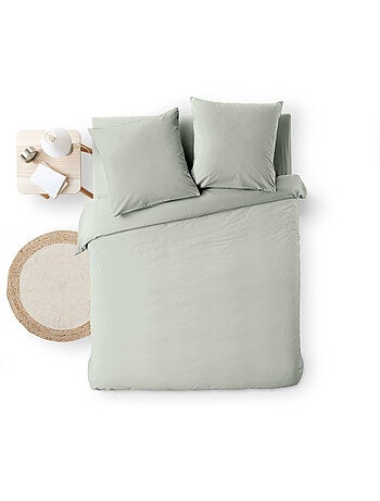 Housse de Couette Melina Anthracite – Coton 60 Fils Fils Teints Lavés Uni