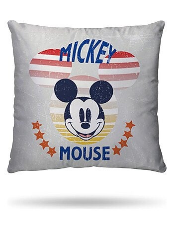 Housse de couette Mickey Mouse Disney 140x200 cm - 100% Coton - Gris