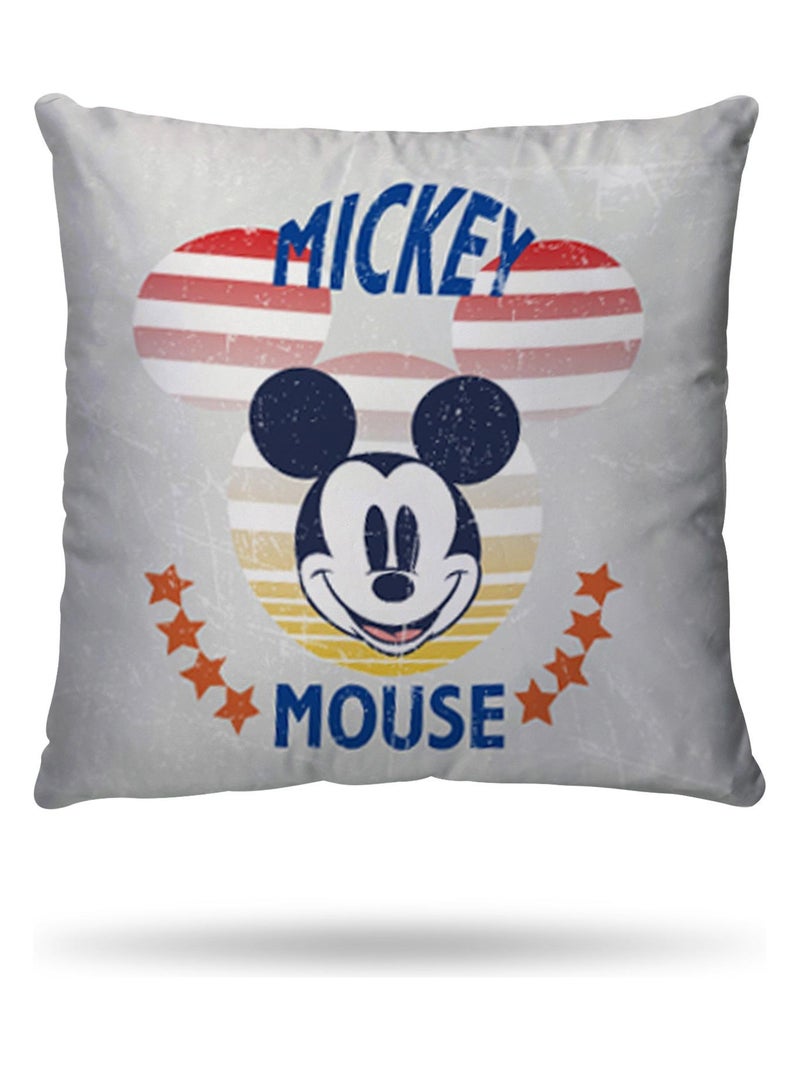 Housse de couette Mickey Mouse Disney 140x200 cm - 100% Coton - Gris Gris - Kiabi