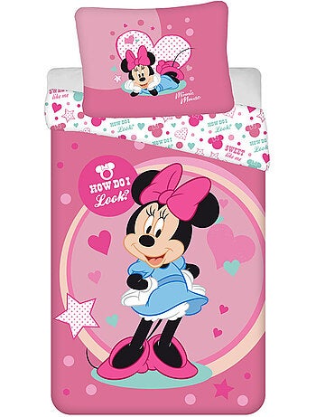 Housse de Couette Minnie How Do I Look 140x200 cm avec taie - Parure de lit enfant