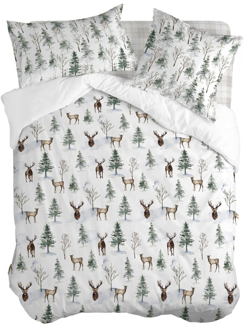 Housse de couette Mystical winter "Happyfriday" Blanc - Kiabi