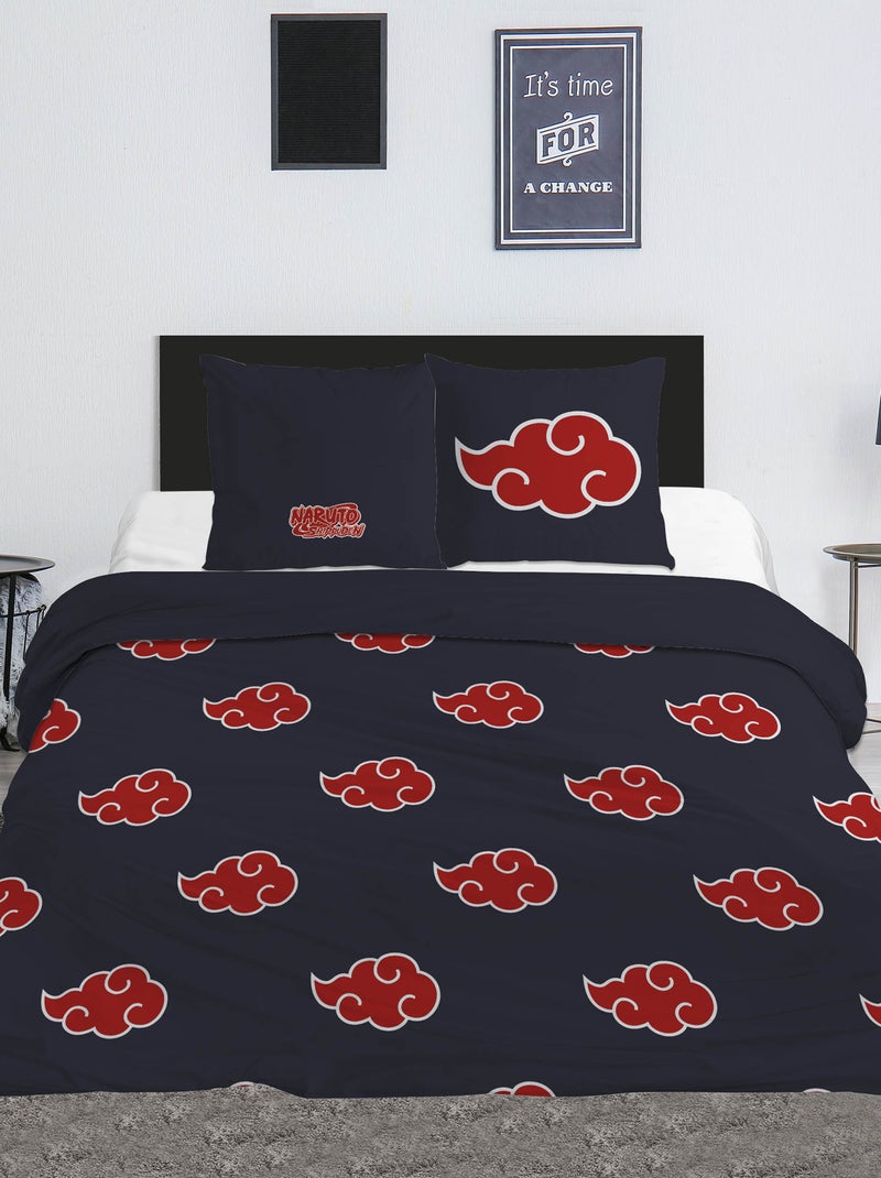 Housse de couette 'Naruto' 240x220 cm avec oreillers Bleu - Kiabi