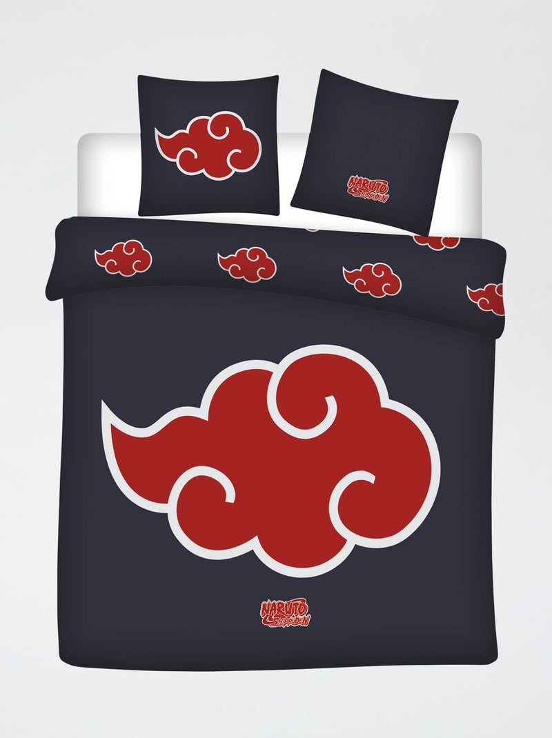 Housse de couette 'Naruto' 240x220 cm avec oreillers Bleu - Kiabi