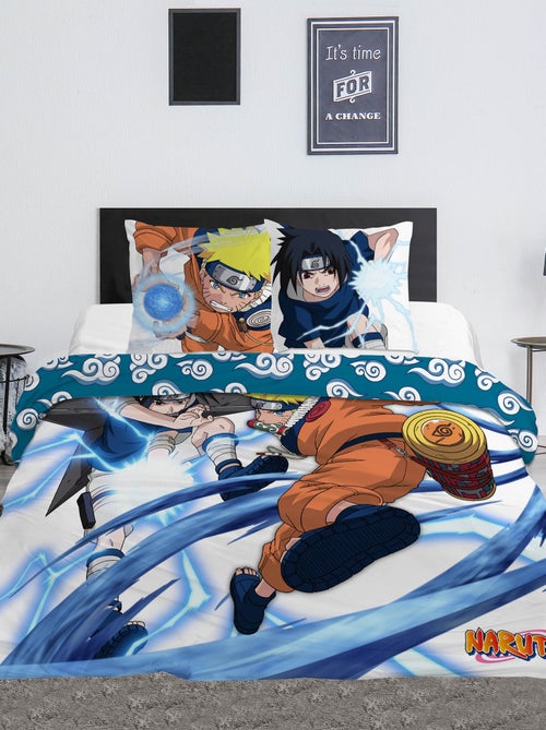 Housse de couette 'Naruto' en coton 240x220cm - Kiabi