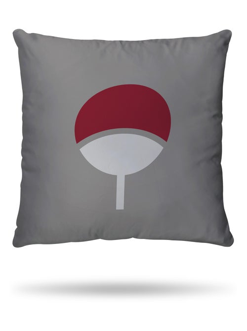 Housse de couette Naruto Sasuke & Itachi 220x240 cm - 100% Coton - Gris/Rouge - Kiabi