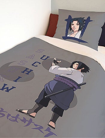 Housse de couette Naruto Shippuden Naruto & Sasuke 140x200 cm - 100% Coton