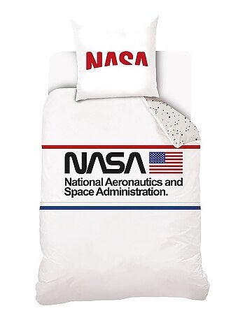 Housse de couette NASA Moonshine 140x200 cm et taie d'oreiller - 100% Coton
