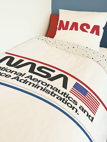 Housse de couette NASA Moonshine 140x200 cm et taie d'oreiller - 100% Coton