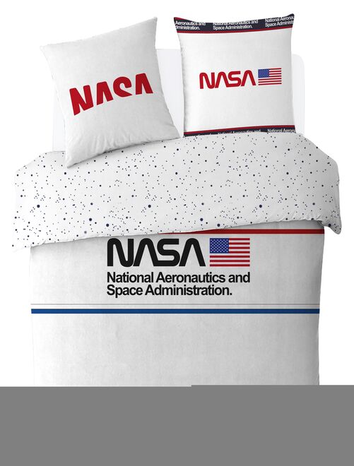 Housse de couette NASA Moonshine 200x200 cm - 100% Coton - Kiabi