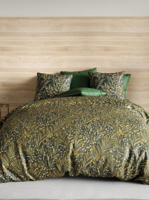 Housse de couette NAVA + 2 taies coton Bio 57 fils/cm2 - Kiabi