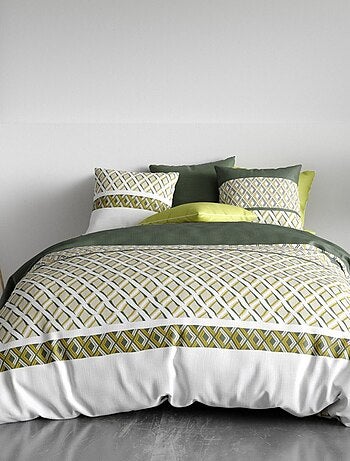 Housse de couette NAYAA + 2 taies coton 57 fils