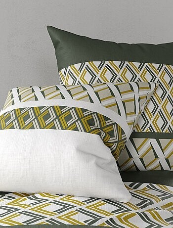 Housse de couette NAYAA + 2 taies coton 57 fils
