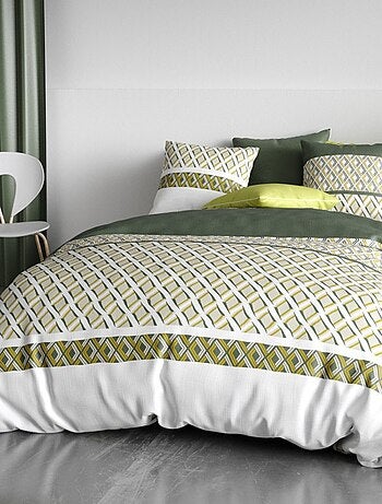 Housse de couette NAYAA + 2 taies coton 57 fils