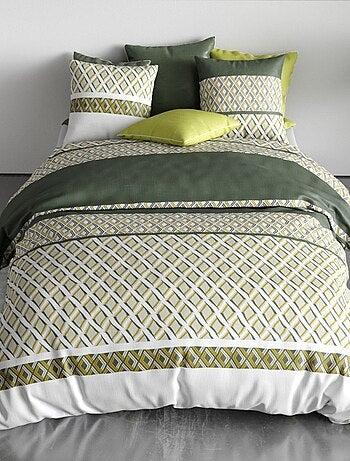 Housse de couette NAYAA + 2 taies coton 57 fils