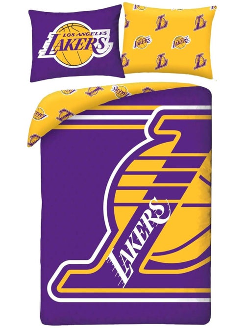 Housse de Couette NBA Lakers 140x200 cm + taie - Parure de lit - Kiabi Housse de Couette NBA Lakers 140x200 cm + taie - Parure de lit - Kiabi