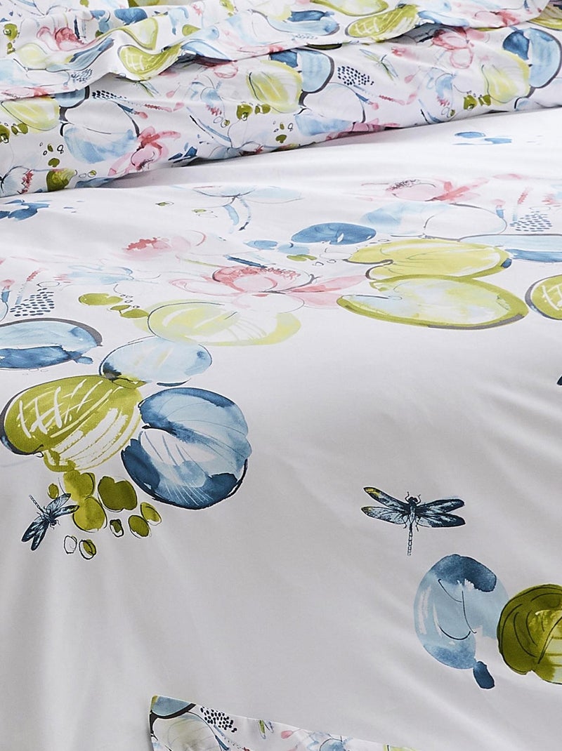 Housse de couette Nénuphar Blanc - Kiabi