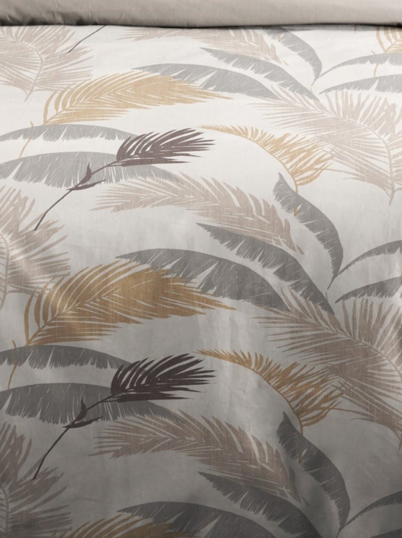 Housse de couette NUMA + 2 taies coton 57 fils Beige - Kiabi