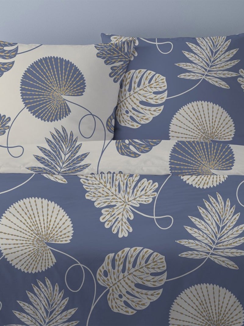 Housse de couette Olivia + 2 taies Bleu - Kiabi