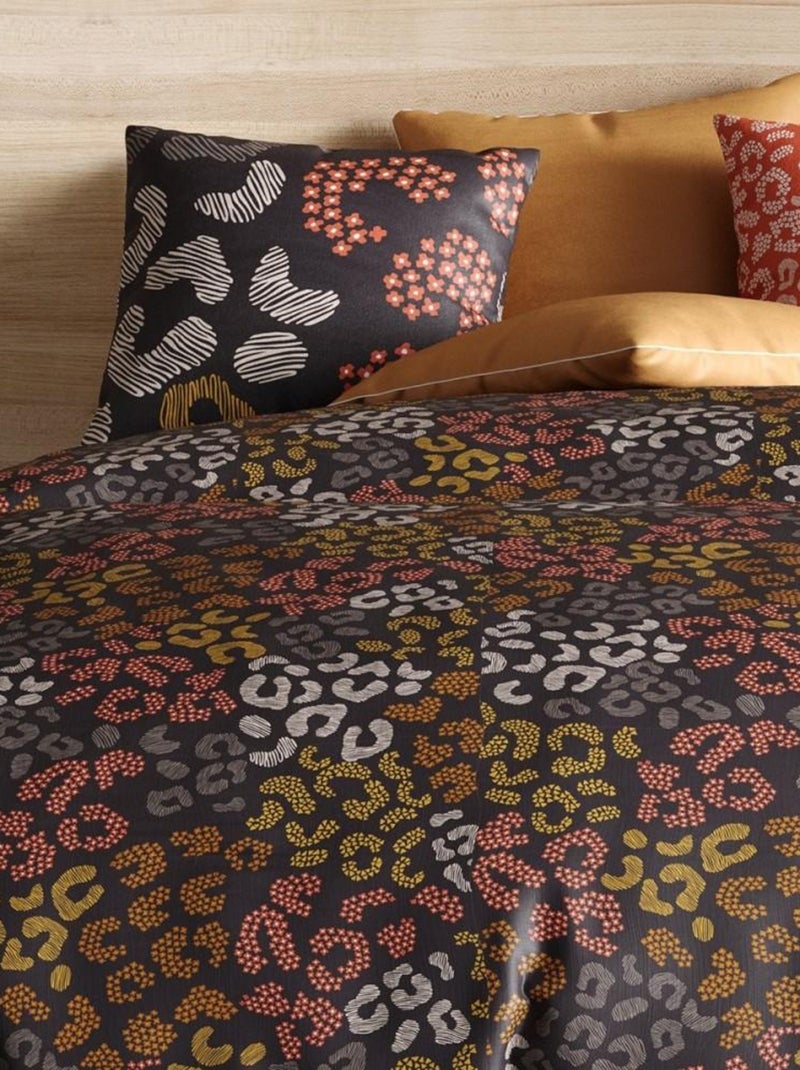 Housse de couette  Onalia + taie(s) coton 57 fils Gris - Kiabi