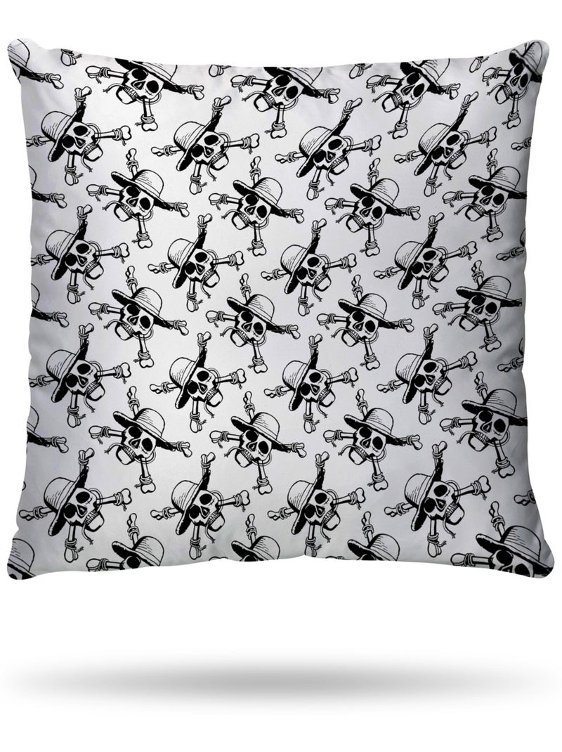 Housse de couette One Piece logo Luffy 2 personnes - 100% Coton Blanc - Kiabi