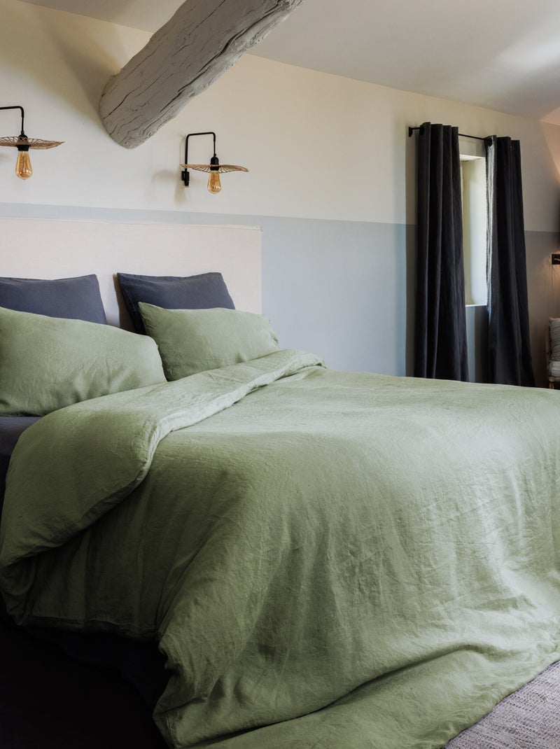 Housse de couette OPERA Vert bouteille - Kiabi