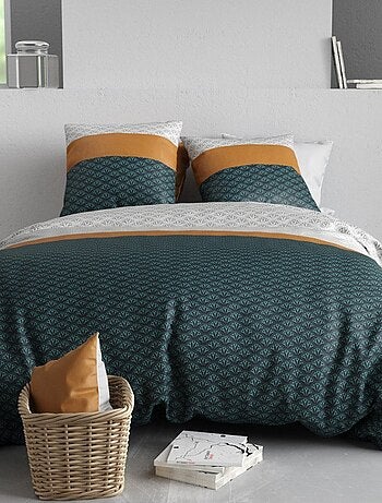 Housse de couette ORUS + 2 taies coton 57 fils