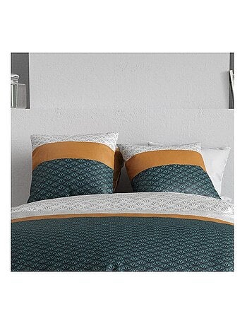 Housse de couette ORUS + 2 taies coton 57 fils