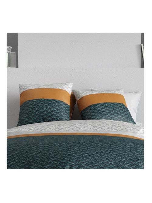 Housse de couette ORUS + 2 taies coton 57 fils - Kiabi