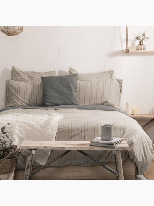 Housse de couette Oxford "Happyfriday" - Kiabi