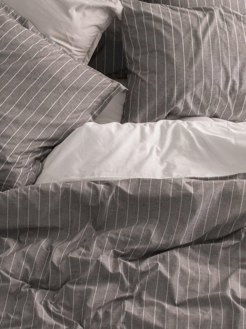 Housse de couette Oxford "Happyfriday" - Kiabi Housse de couette Oxford "Happyfriday" - Kiabi