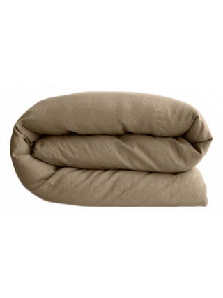 Housse de couette Palace 100% coton teint lavé Vent du sud - Palace Camel - Housse de couette 200 x