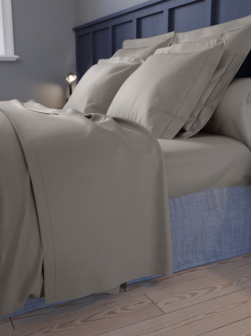 Housse de couette Partition Satin de coton    - DODO Gris - Kiabi