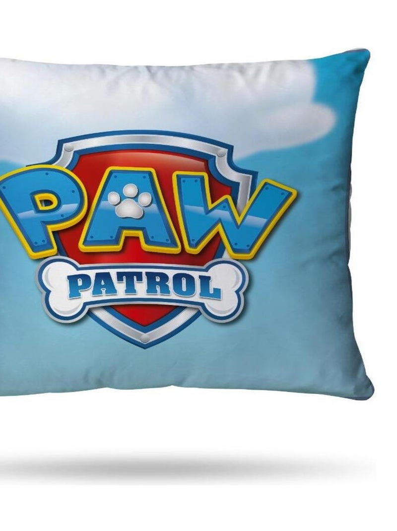 Housse de couette Pat Patrouille 140x200 cm - Polycoton - Bleu Bleu - Kiabi