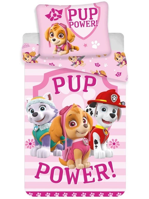 Housse de Couette Pat Patrouille Pup Power 140x200 cm - Parure de lit enfant - Kiabi