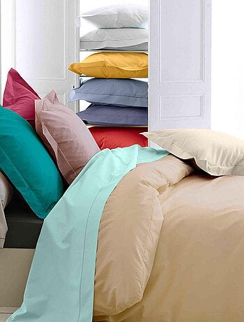 Housse de couette percale 240 x 220 cm unie