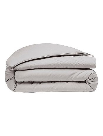 Housse de couette percale 260 x 240 cm bleu lagon