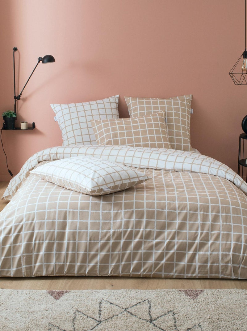 Housse de couette percale DDM MAX Beige - Kiabi