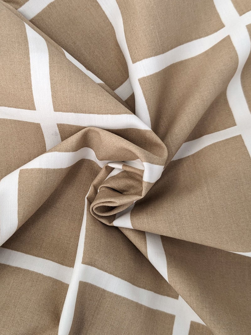 Housse de couette percale DDM MAX Beige - Kiabi