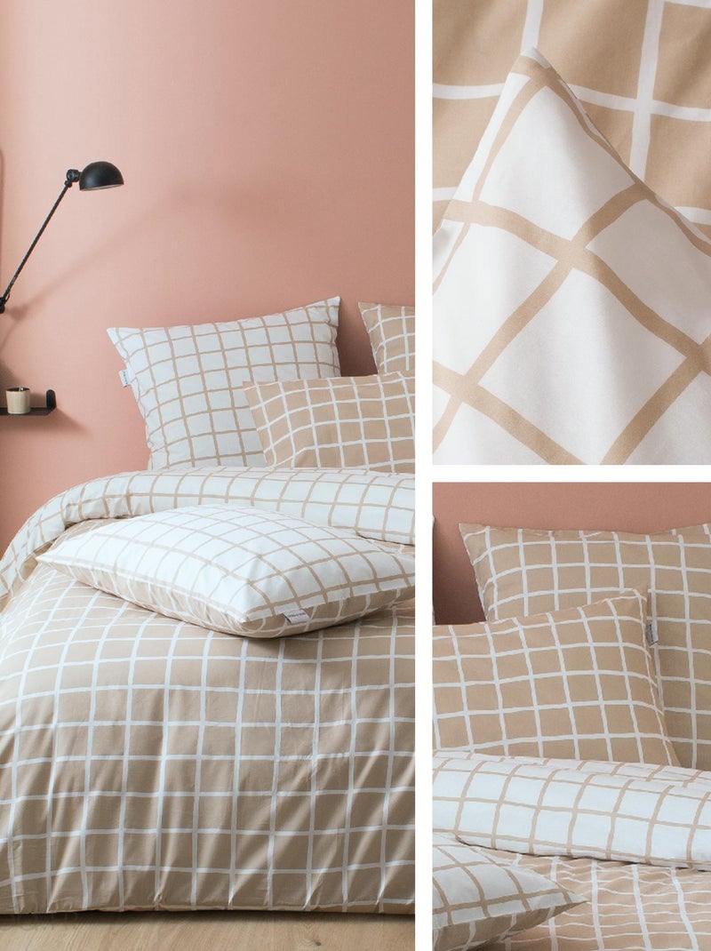 Housse de couette percale DDM MAX Beige - Kiabi