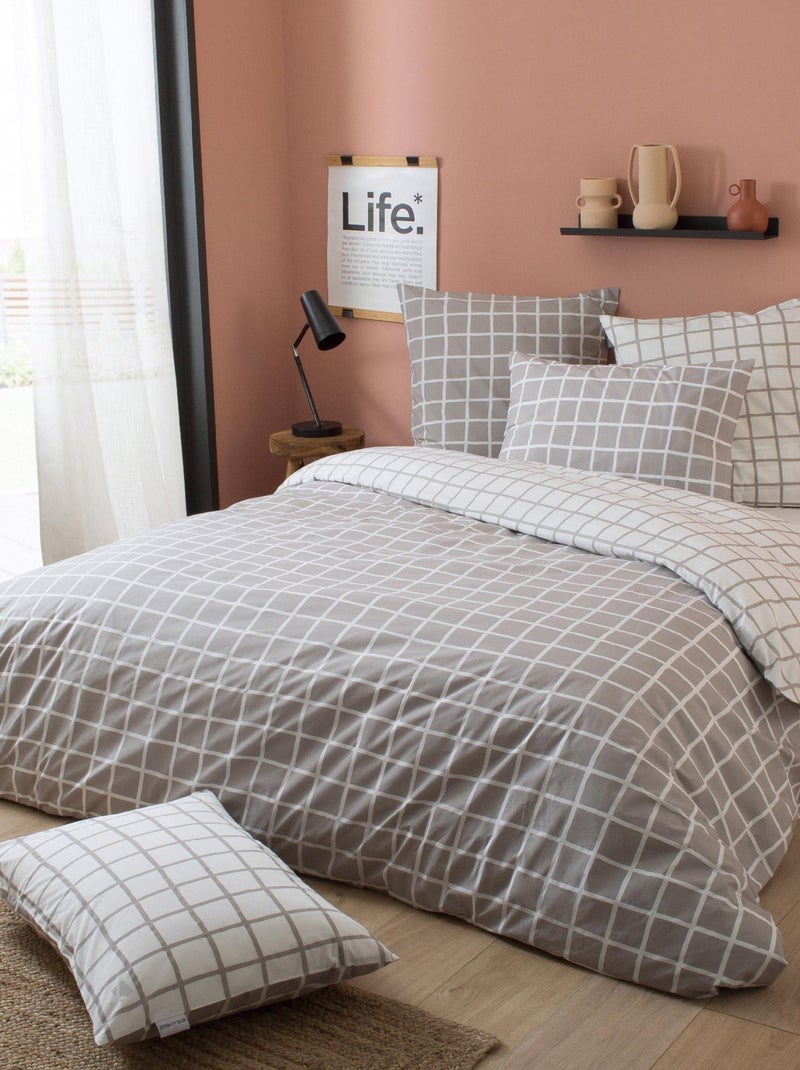Housse de couette percale DDM MAX Gris - Kiabi