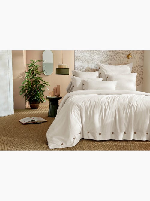 Housse de Couette Percale de Coton 120 Fils Unie PERRINE - Kiabi Housse de Couette Percale de Coton 120 Fils Unie PERRINE - Kiabi