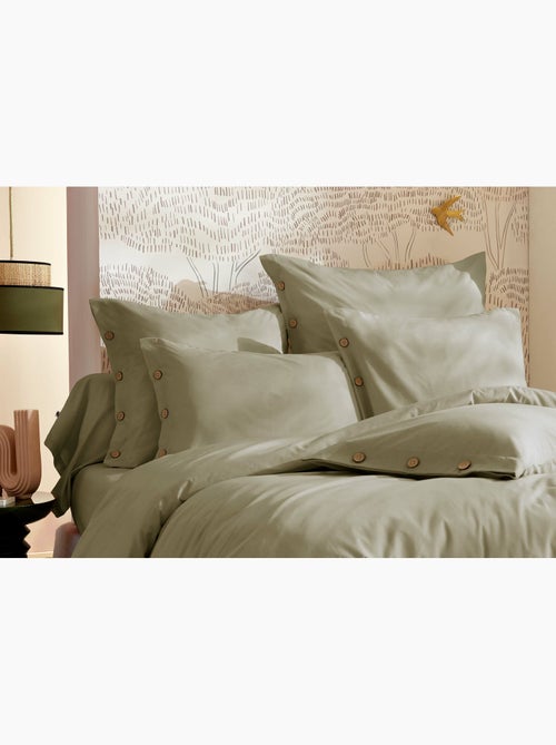 Housse de Couette Percale de Coton 120 Fils Unie PERRINE - Kiabi Housse de Couette Percale de Coton 120 Fils Unie PERRINE - Kiabi